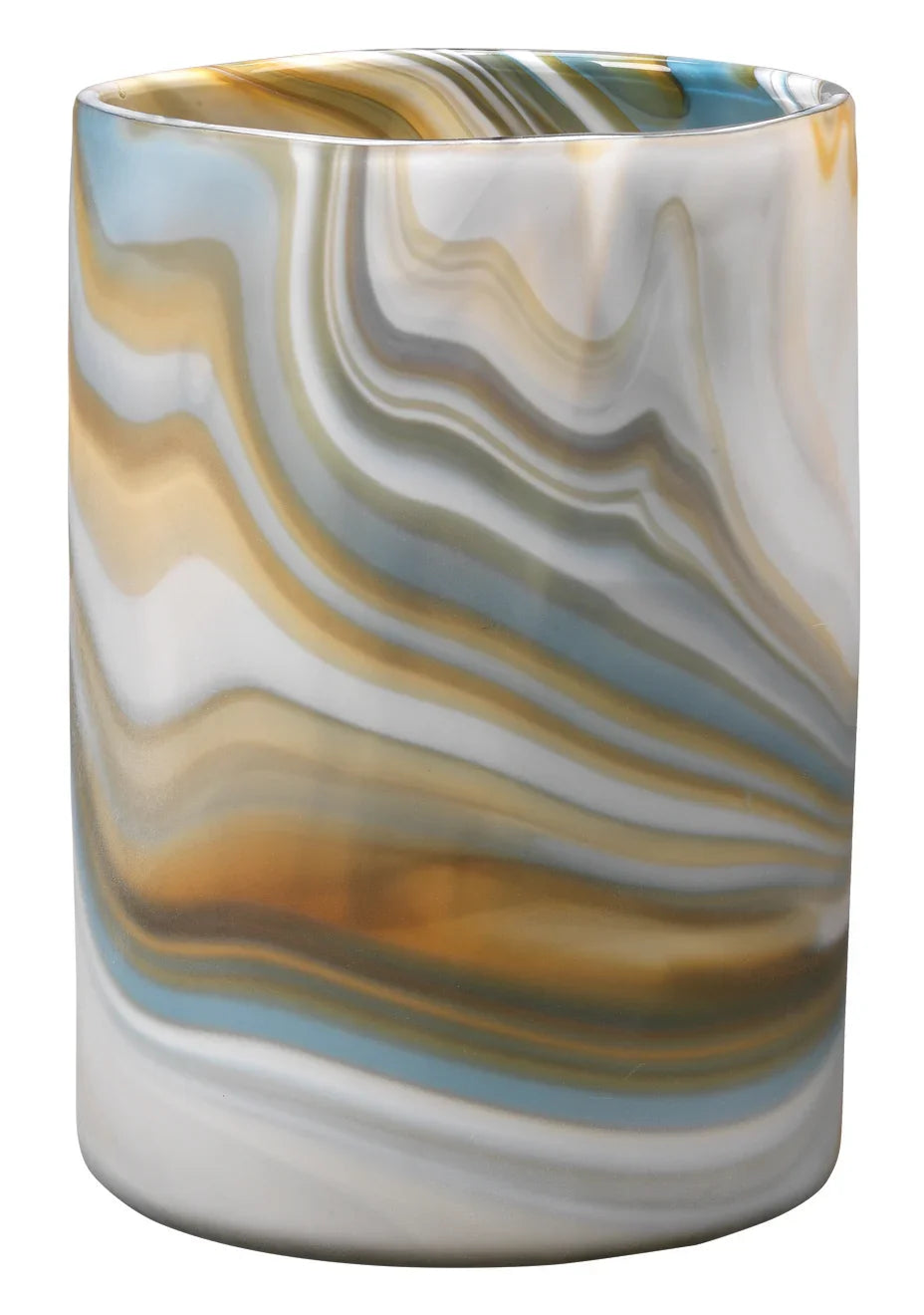 Terrene Hand Blown Decorative Glass Vase, Medium - AmericanHomeFurniture