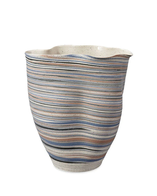 Jamie Young Undulation Porcelain Decorative Vase VASES, JARS, + BOTTLES