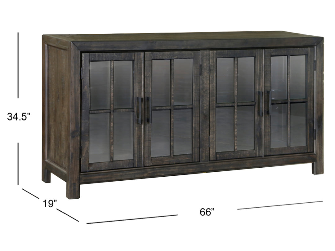 Bellamy Peppercorn Buffet Curio - D2491-04