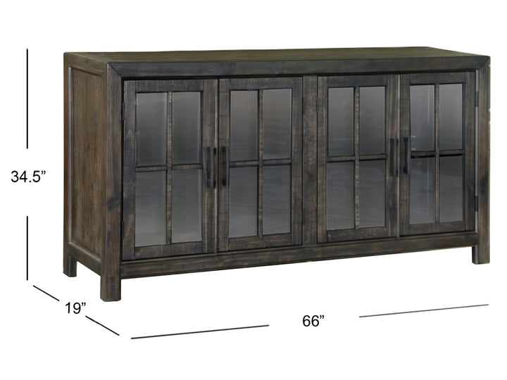 Bellamy Peppercorn Buffet Curio - D2491-04