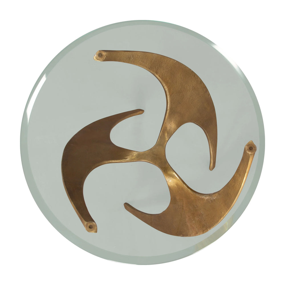 Sabel Side Table Gold - AmericanHomeFurniture