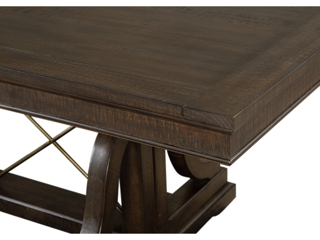 Westley Falls Graphite Extendable Trestle Dining Table - D4399-25