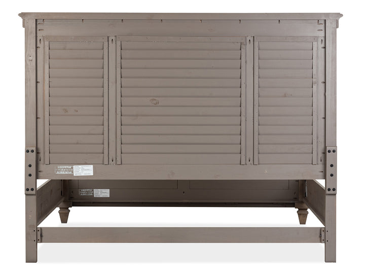 Lancaster Dovetail Grey California King Shutter Panel Bed - B4352-75