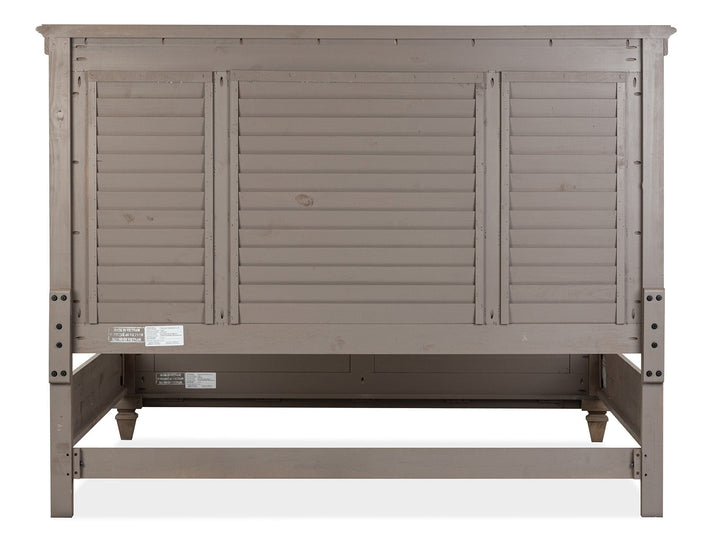 Lancaster Dovetail Grey Shutter Panel Bed