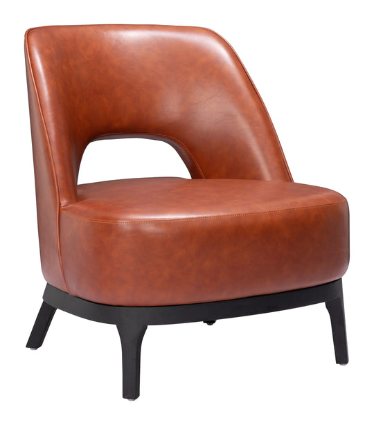 Zuo Mistley Accent Chair Brown ACCENT + LOUNGE CHAIRS