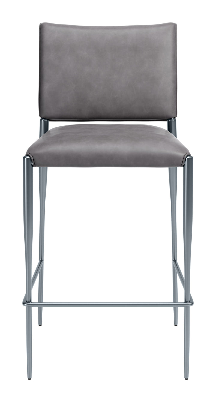 Freesia Barstool (Set of 2) Charcoal Gray