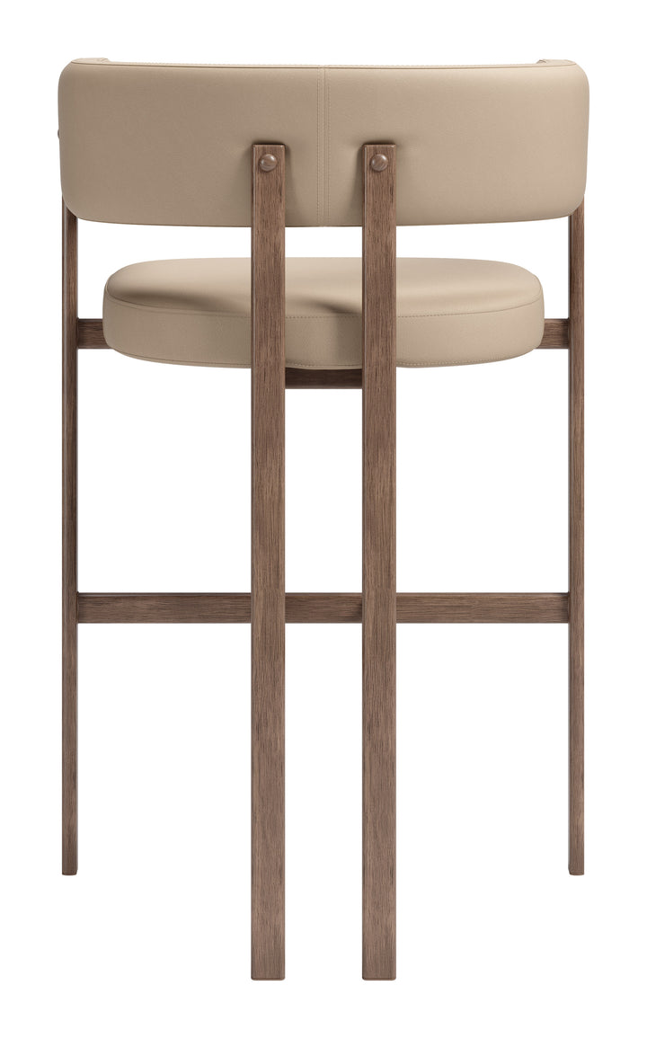 Ruge Barstool (Set of 2) Beige - 111240