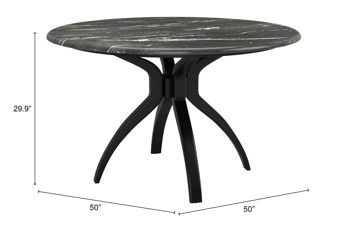 Sumay Dining Table Black - AmericanHomeFurniture