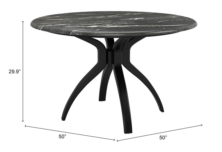 Sumay Dining Table Black - AmericanHomeFurniture