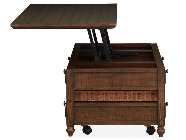 Cottage Lane Coffee Rectangular Lift Top Cocktail Table - T3521-50