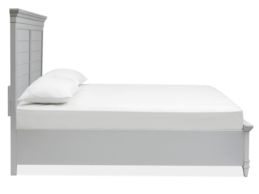 Charleston Harbor Gray California King Grey Panel Bed - B5611-74GY