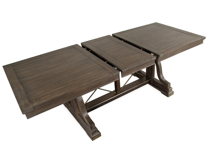 Westley Falls Graphite Extendable Trestle Dining Table - D4399-25