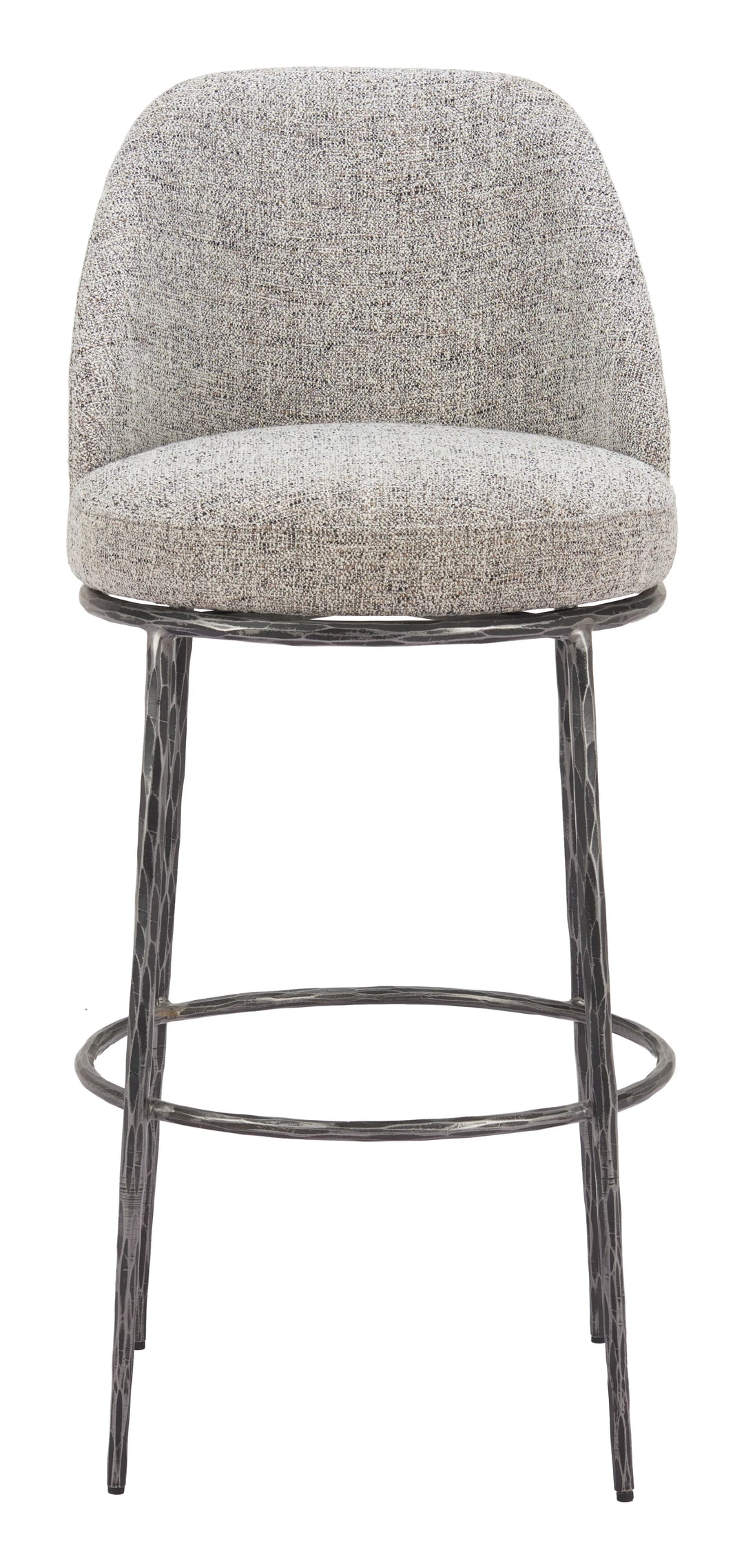 Nordhavn Swivel Barstool Gray - AmericanHomeFurniture