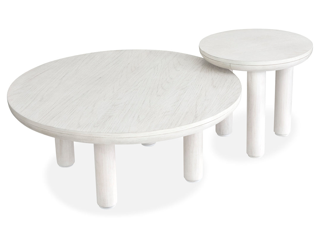 Sunset Cove Moonlight Pearl Nesting Cocktail Table With Casters - T5879-52