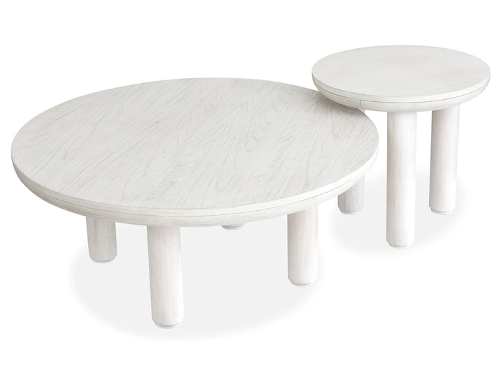 Sunset Cove Moonlight Pearl Nesting Cocktail Table With Casters - T5879-52