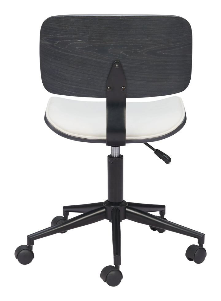 Duravel Office Chair White & Black - AmericanHomeFurniture