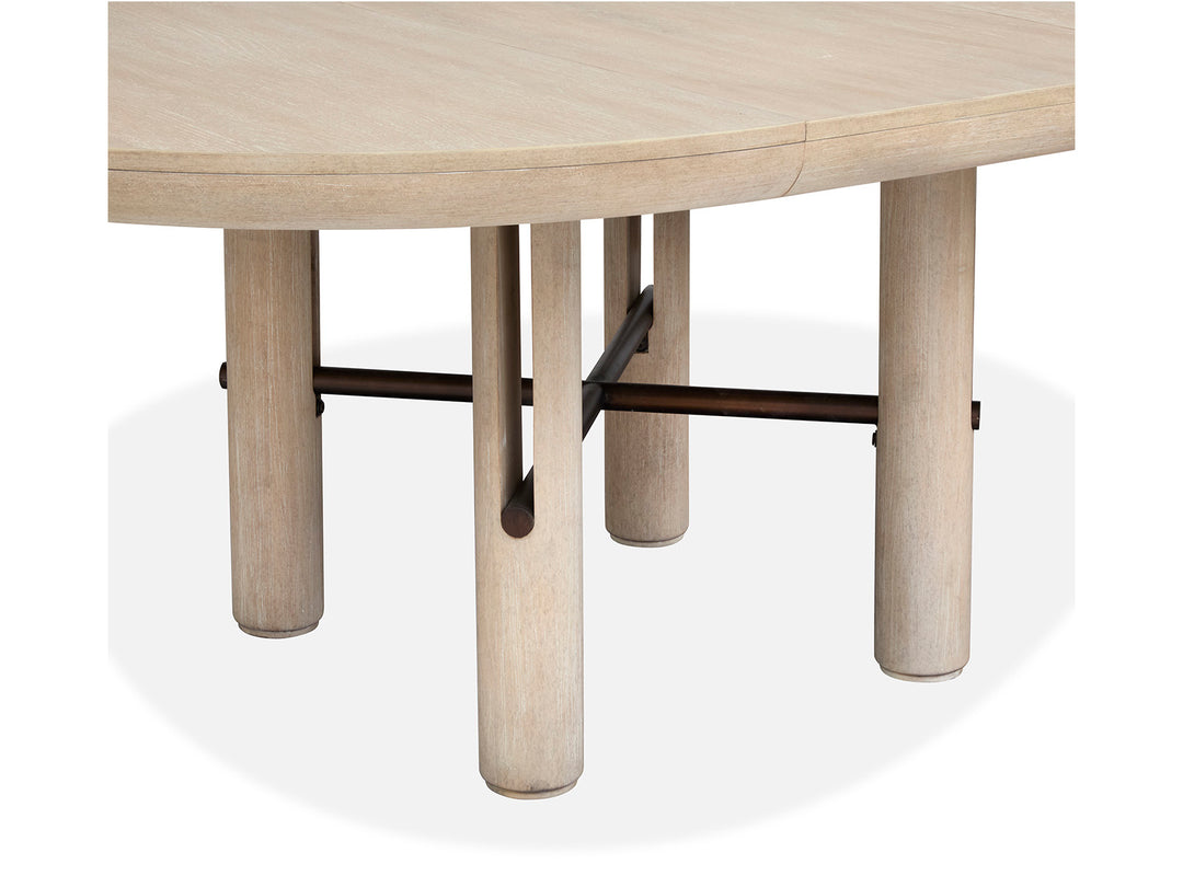 Sunset Cove Sanibel Brown Extendable Round Dining Table - D5783-24