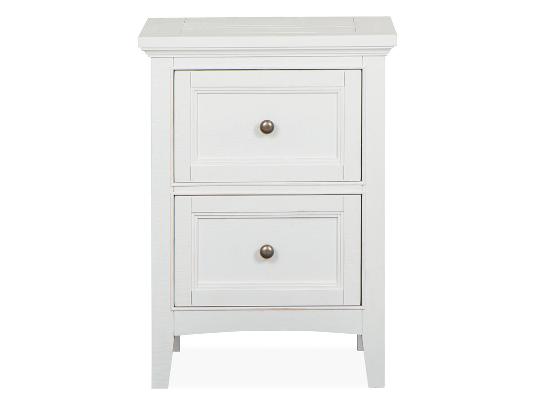 Heron Cove Chalk White And Dovetail Grey Small Drawer Nightstand - B4400-06