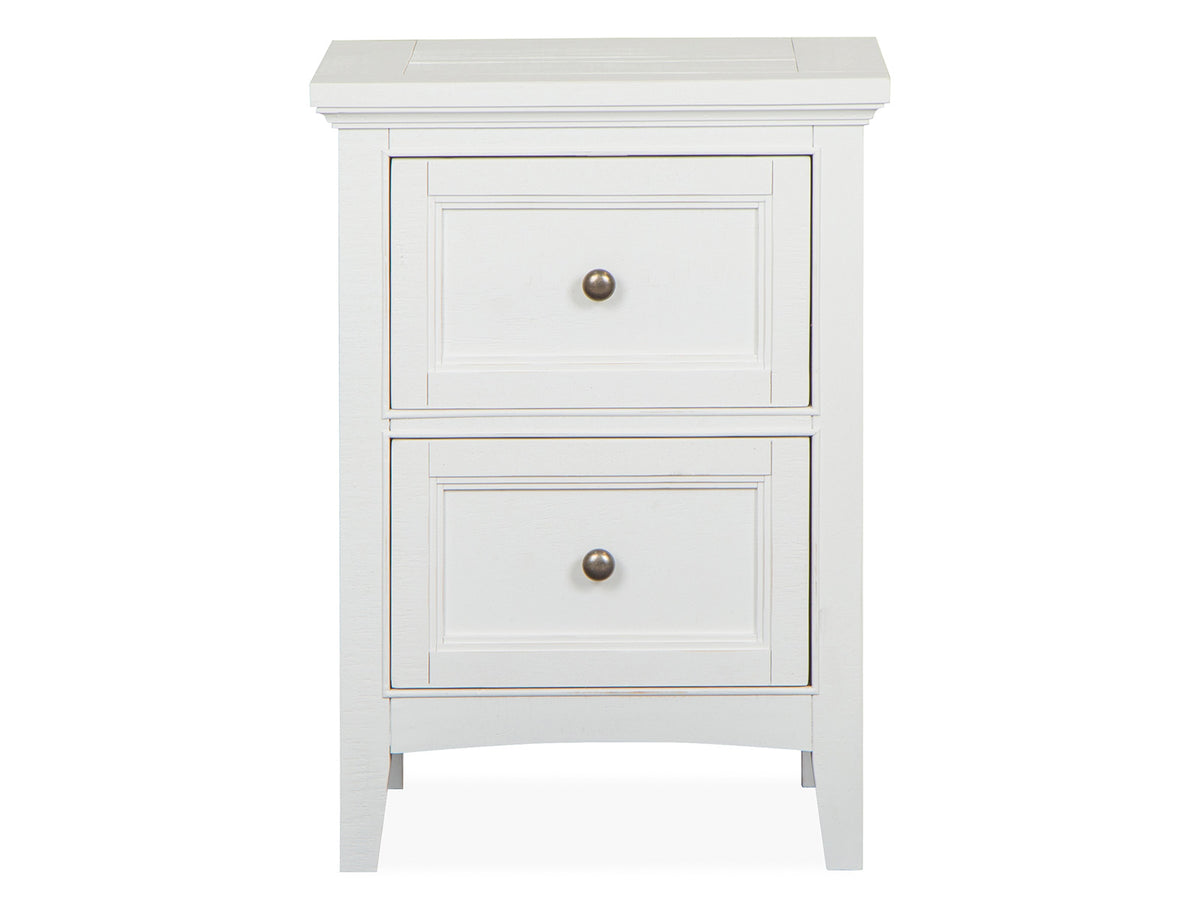 Heron Cove Chalk White And Dovetail Grey Small Drawer Nightstand - B4400-06