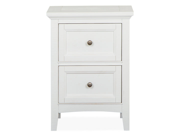 Heron Cove Chalk White And Dovetail Grey Small Drawer Nightstand - B4400-06