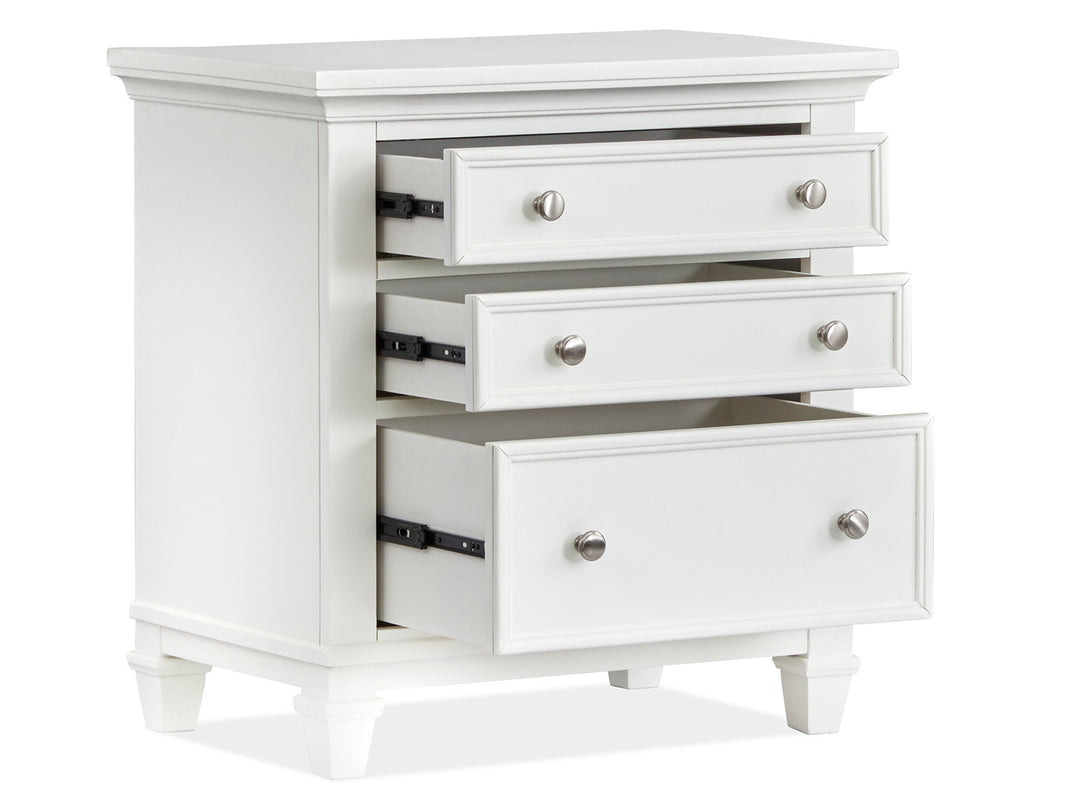 Charleston White Dove White Drawer Nightstand - B5611-01WH
