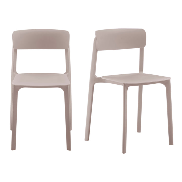 Tibo Stackable Outdoor Side Chair - Set of 2