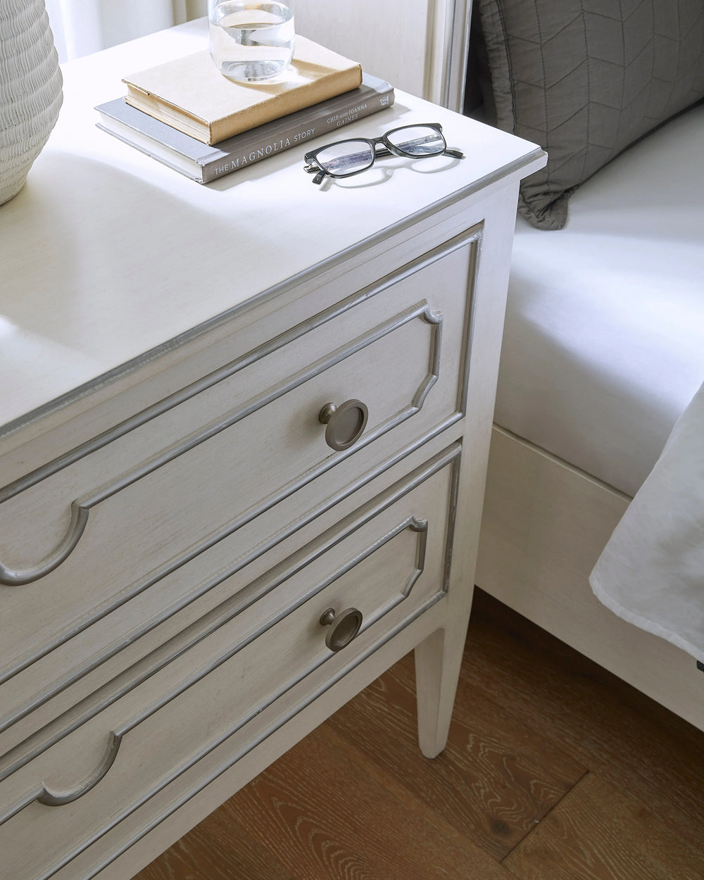 Walnut Solids and Veneers, Antique Gold