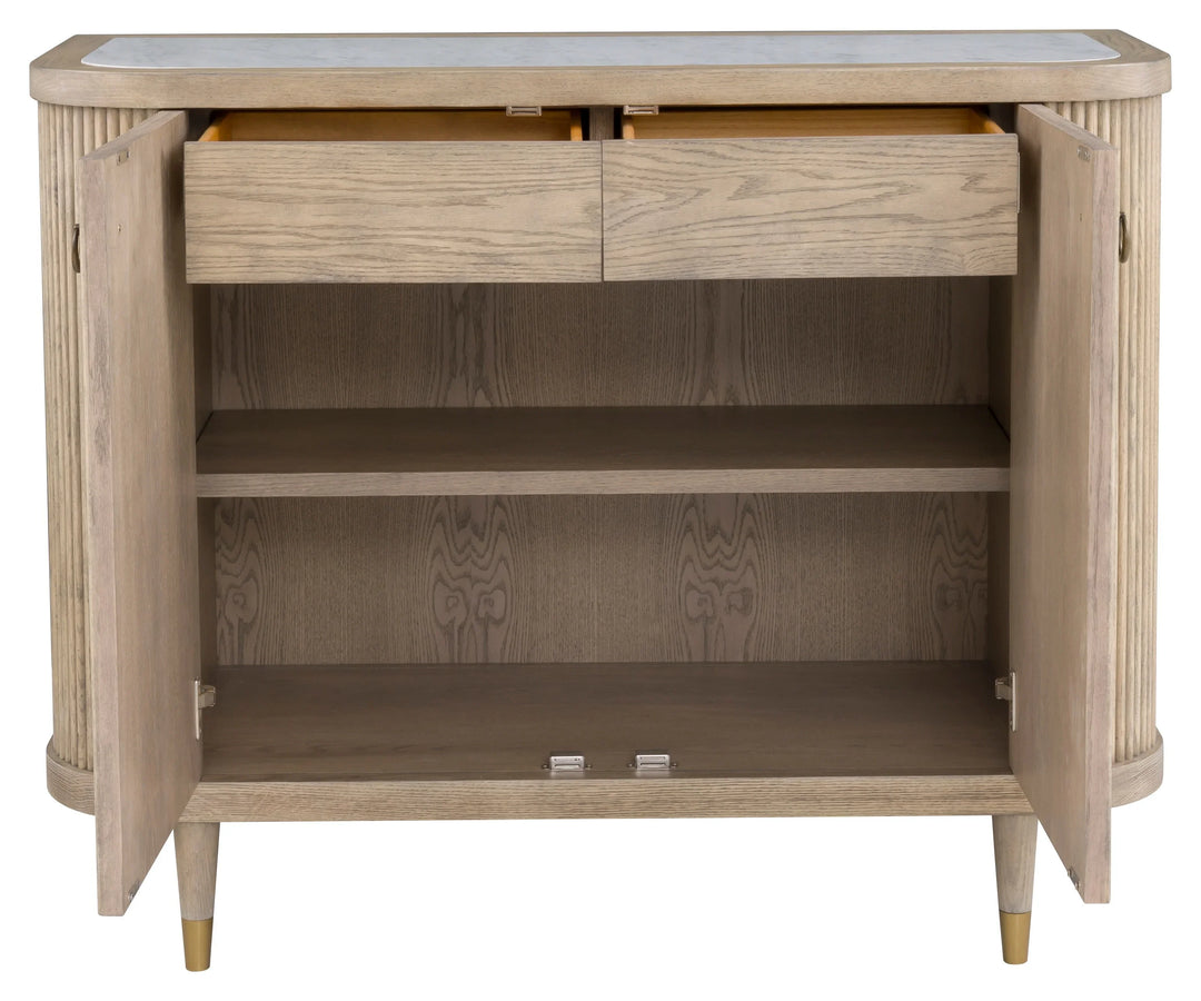 American Home Furniture Fairfield Chair Everett Two Door Demilune Credenza