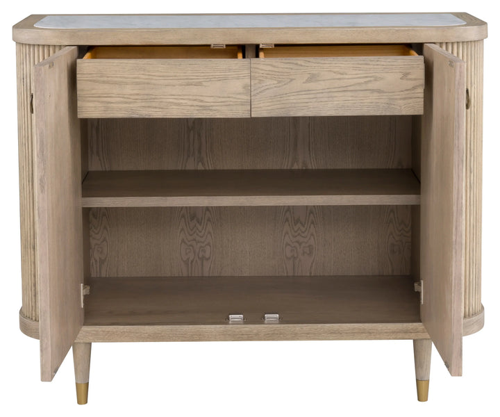 American Home Furniture Fairfield Chair Everett Two Door Demilune Credenza