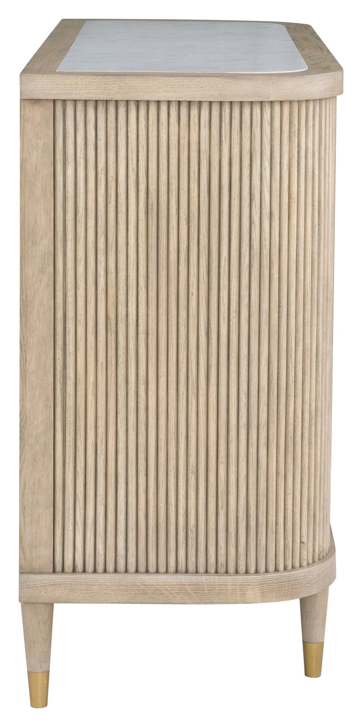 American Home Furniture Fairfield Chair Everett Two Door Demilune Credenza