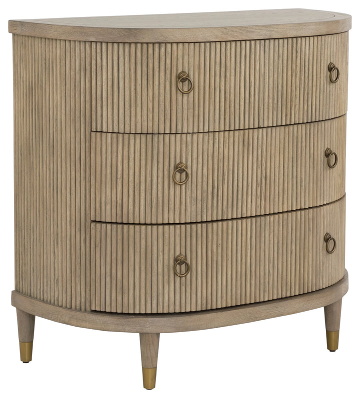 American Home Furniture Fairfield Chair Everett Three Drawer Demilune Chest