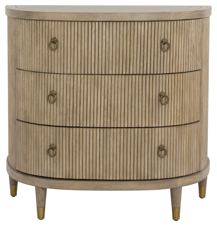 American Home Furniture Fairfield Chair Everett Three Drawer Demilune Chest