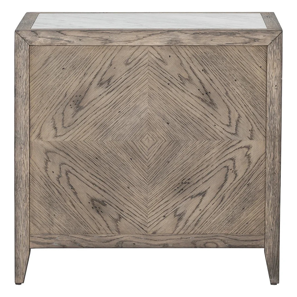 White Oak Solids & Veneers, Carrara Marble