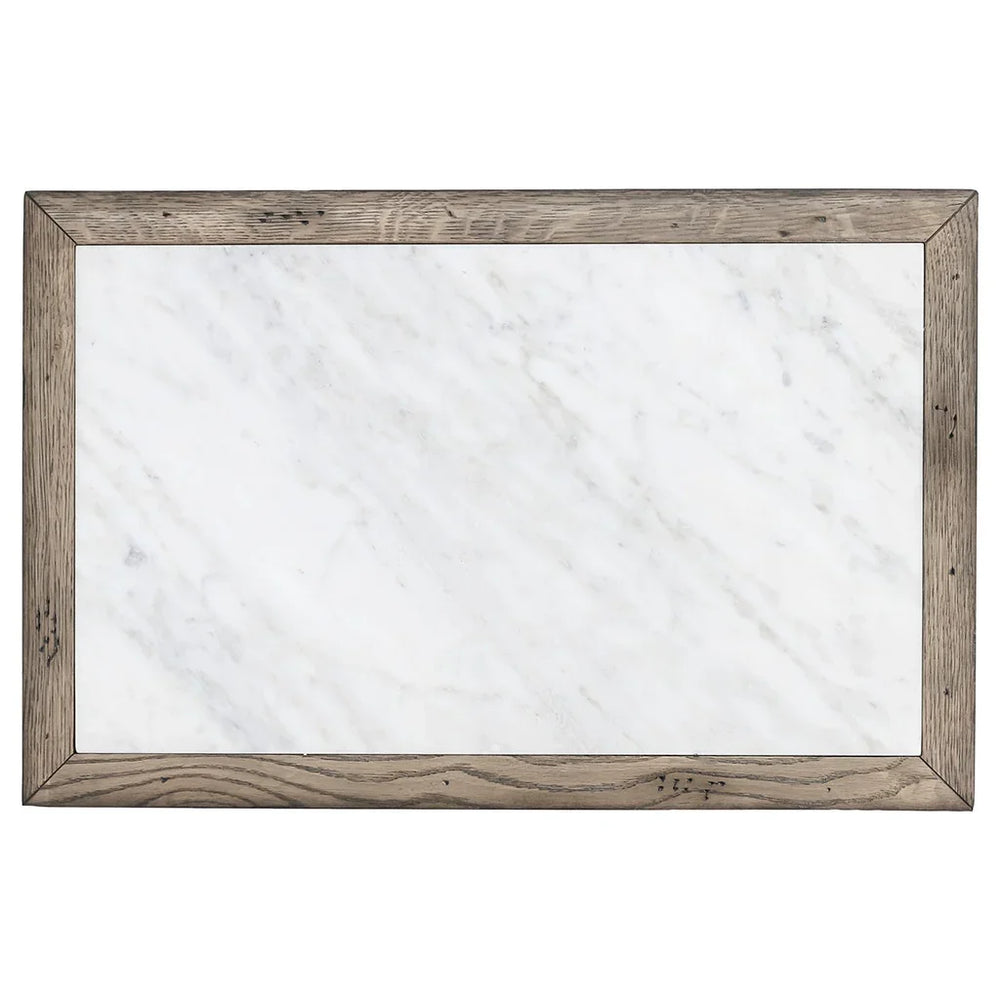 White Oak Solids & Veneers, Carrara Marble