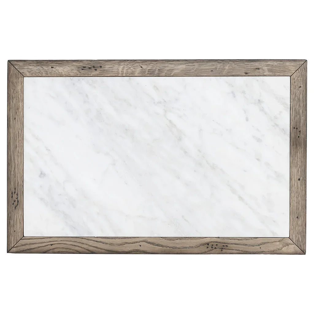 White Oak Solids & Veneers, Carrara Marble