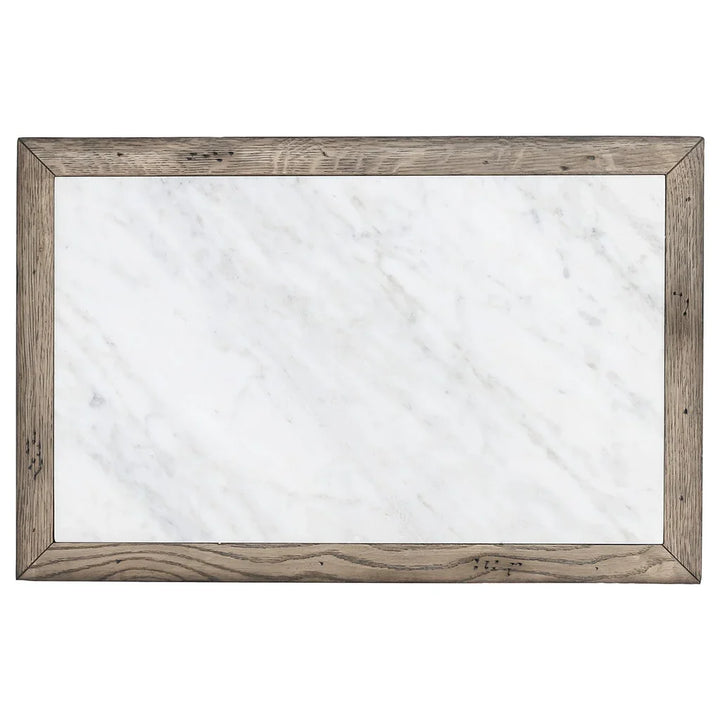 White Oak Solids & Veneers, Carrara Marble