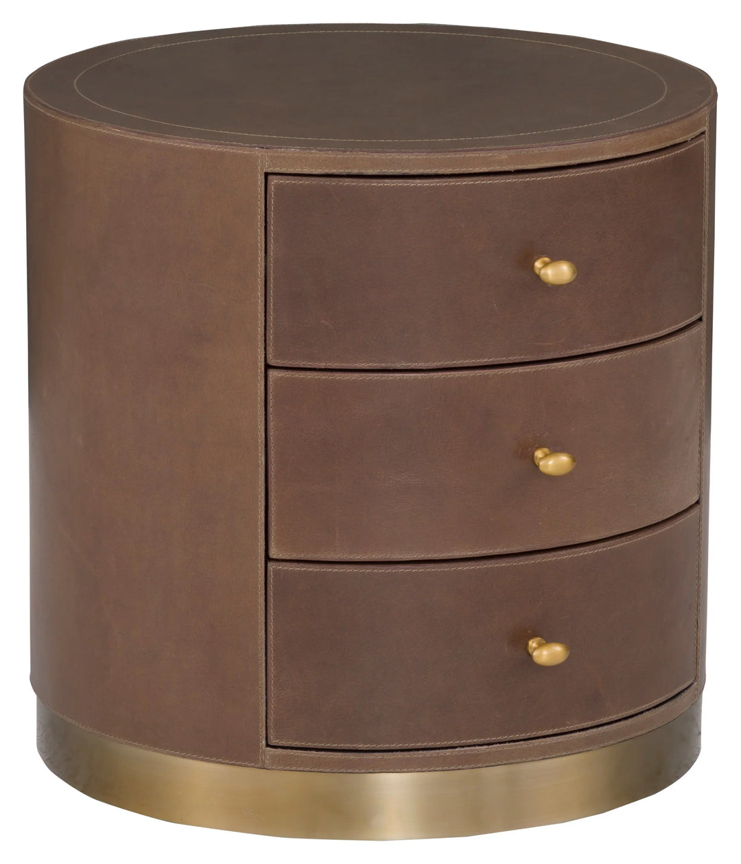 American Home Furniture Fairfield Chair Dimitri Three Drawer Round End Table