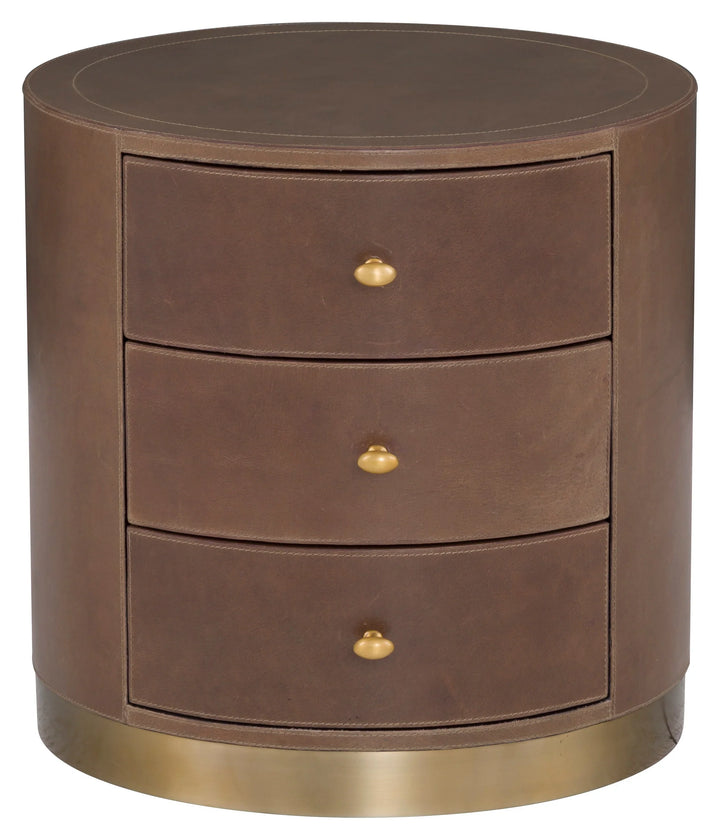 American Home Furniture Fairfield Chair Dimitri Three Drawer Round End Table