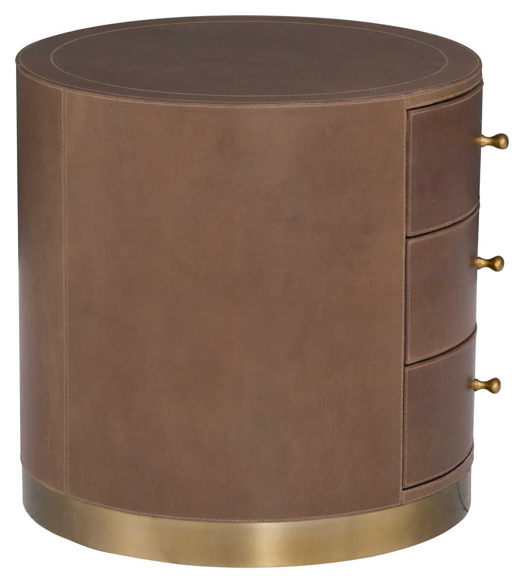 American Home Furniture Fairfield Chair Dimitri Three Drawer Round End Table