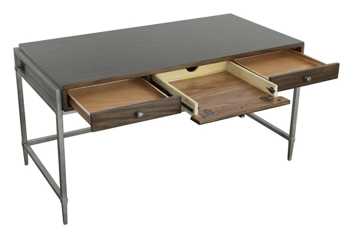 Metal, Walnut Solids and Veneers, Pearl