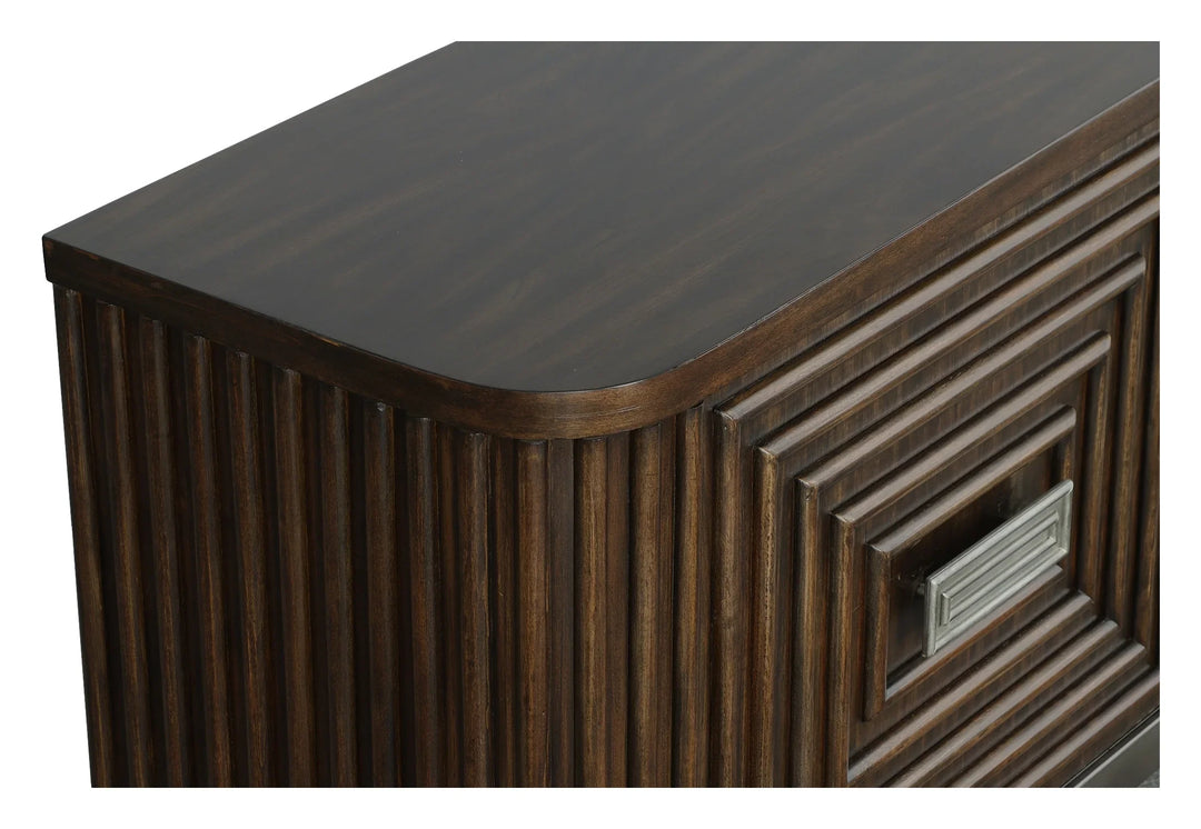 Metal, Walnut Solids and Veneers