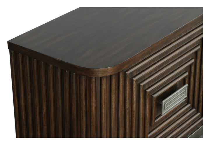 Metal, Walnut Solids and Veneers