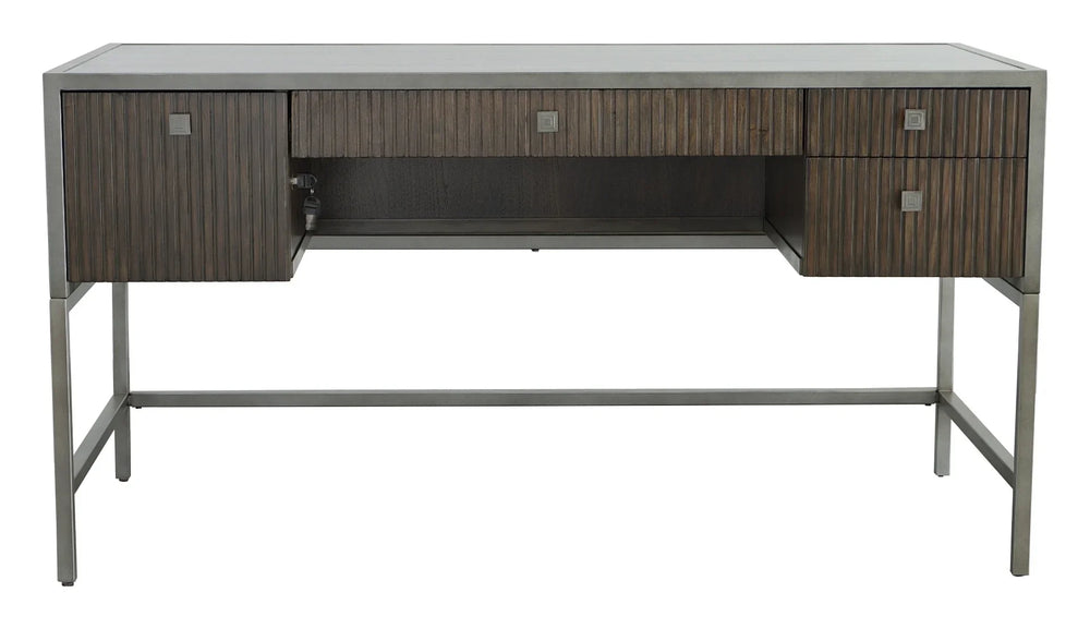 Metal, Walnut Solids and Veneers, Black