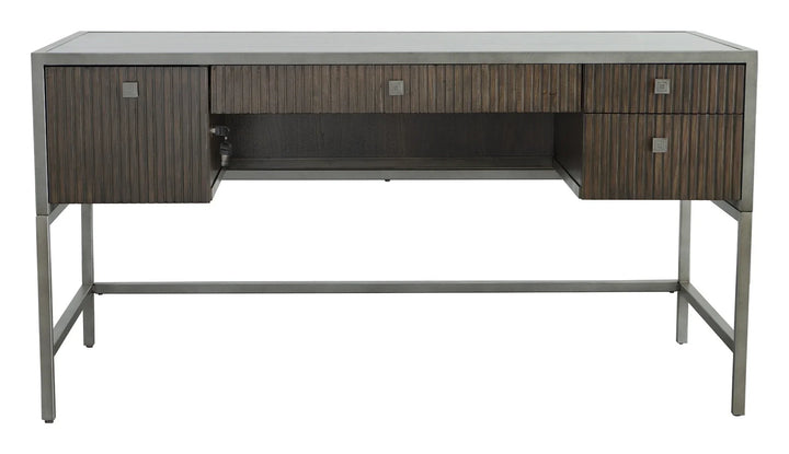 Metal, Walnut Solids and Veneers, Black