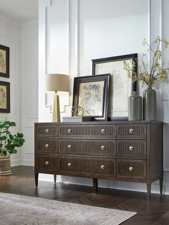 Walnut, Metal Accents, Nickel