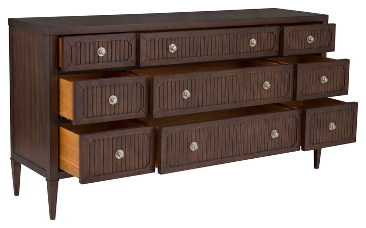 Walnut, Metal Accents, Nickel