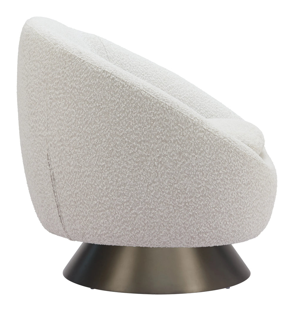 Modan Swivel Chair Misty Gray - AmericanHomeFurniture