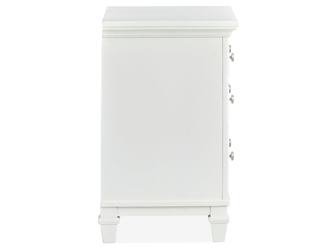 Charleston White Dove White Drawer Nightstand - B5611-01WH