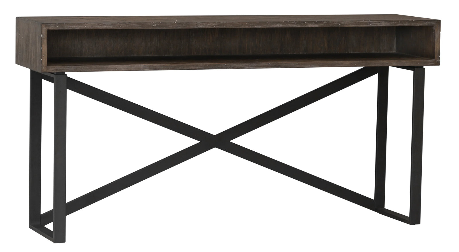 American Home Furniture Fairfield Chair Rustique Open Storage Console Table