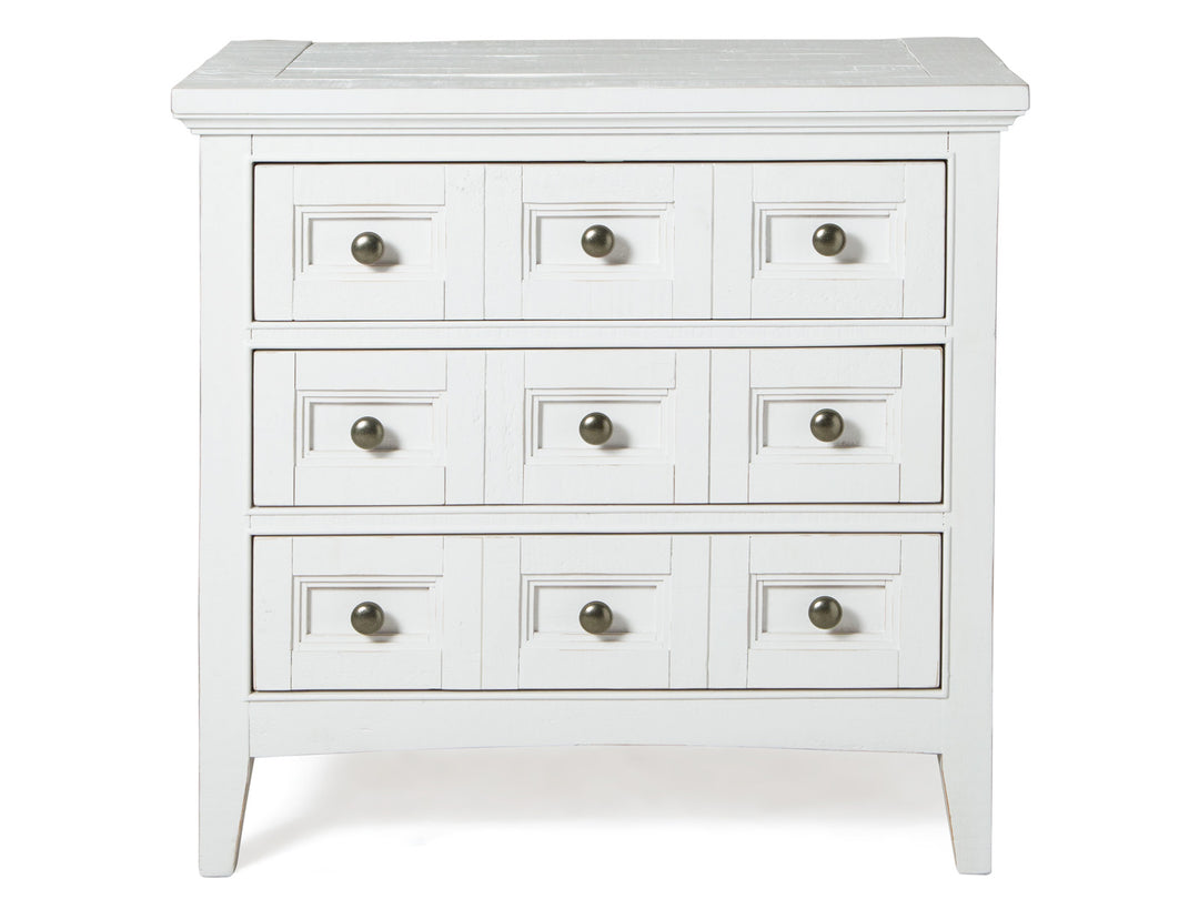 Heron Cove Chalk White And Dovetail Grey Drawer Nightstand - B4400-01